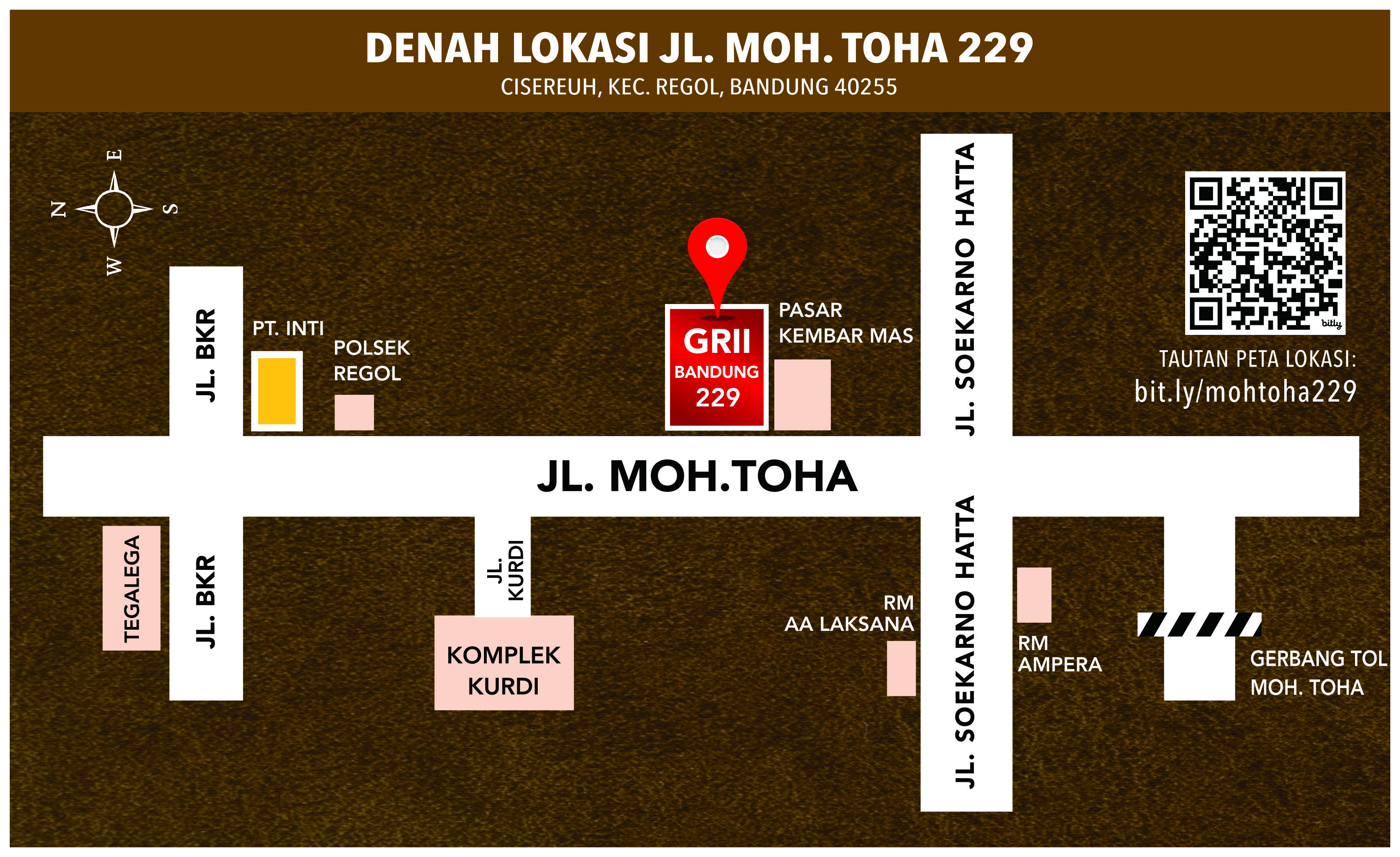 Peta Lokasi Natal Bersama GRII Bandung 2025